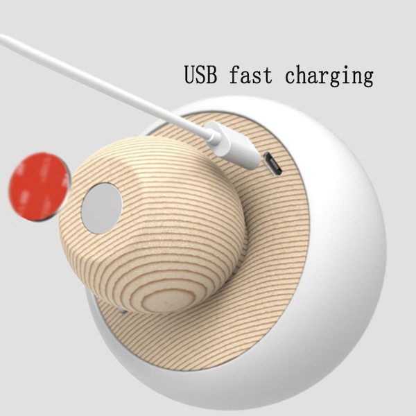 Svampnattlampa USB-laddning Sovrum Sänglampa KLB