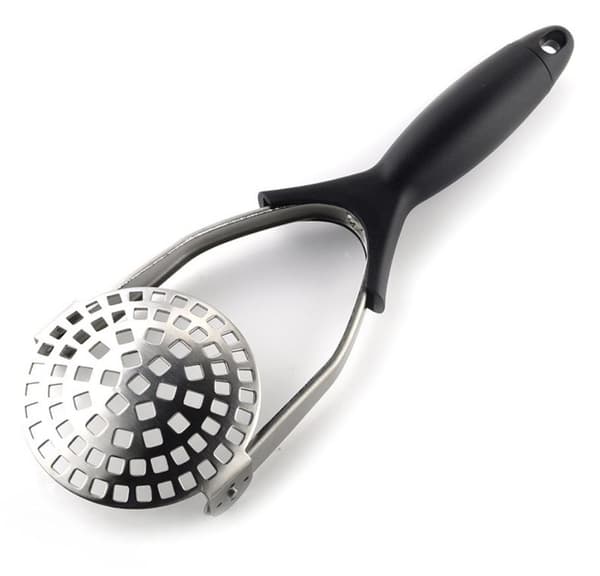 Kartoffelmoser i rustfrit stål - Sort