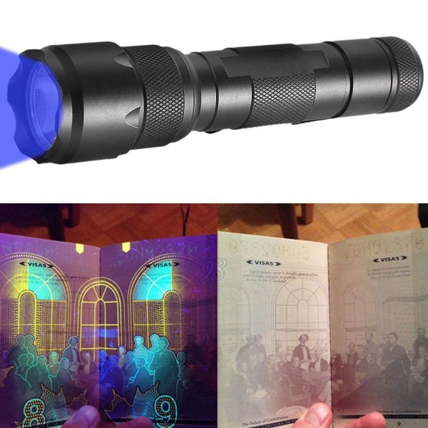 LED UV Ultraviolet Blacklight Lommelygte KLB