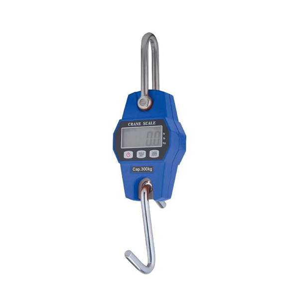 Blå 300 kg hängande våg för gård, jakt, bågskytte, vikt, stor fisk, entrélift med exakt sensor (digital, professionell, lätt fodral) blue