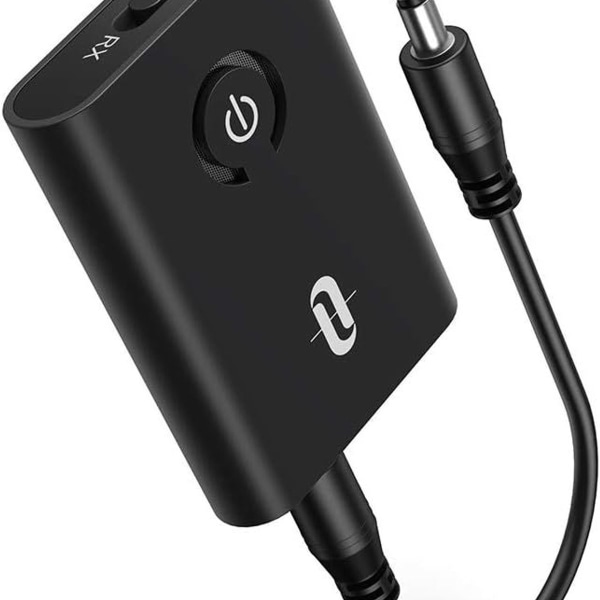 Bluetooth 5.0 sender/mottaker, TaoTronics 2-i-1 trådløs 3,5 mm lyd