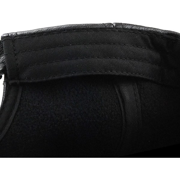 Herr Läder Basebollkeps Justerbar Kepssport Mössa Mössa Flat Cap-Deep Coffee-