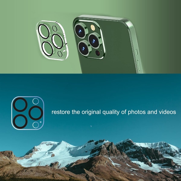 Kolmen pakkauksen kameran linssisuoja iPhone 14 Pro 6.1" ja