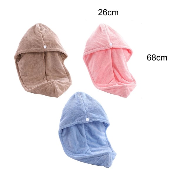 Mikrofiber hårhåndklæde, superabsorberende, hurtigtørrende, frisure 3