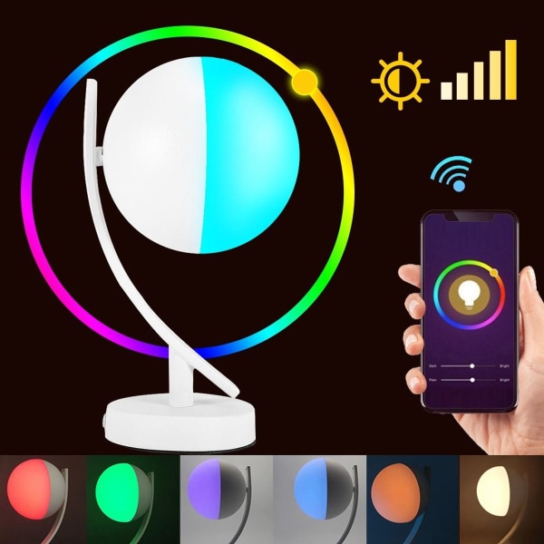 WiFi Smart RGBW LED bordlampe, stemmestyring, 100-264VAC KLB