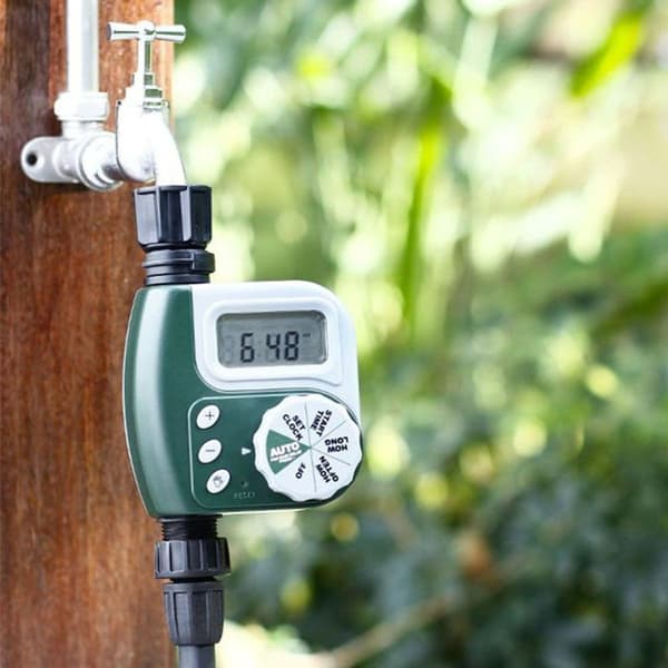 Digital vanningstimer, vanningstimer, vanntett LCD-skjerm, digital automatisk KLB