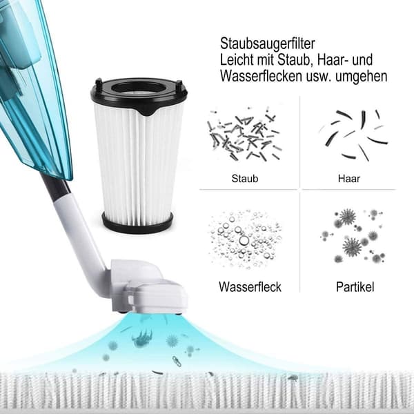 Støvsuger med 4 stk. støvfiltre