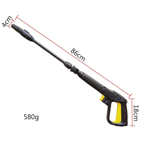 Ersättningspistol och sprutlans, 2175 PSI snabbkopplingssats för slangsnabbkopplingssystem för Kärcher K2 K3 K4 K5 K6 K7 serie högtryckstvätt KLB