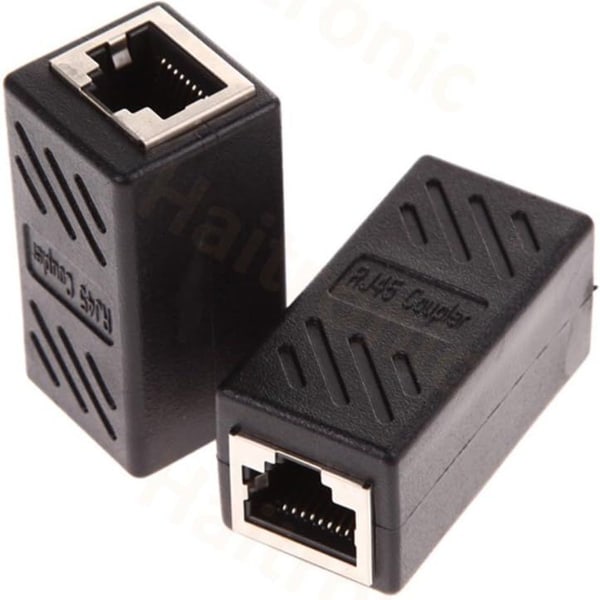 2-pack RJ45-koppling, Ethernet-kabelkoppling, LAN-kontakt