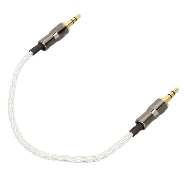 Preffair 3.5mm - 3.5mm sovitinkaapeli 8-ytiminen OCC-hopea KLB