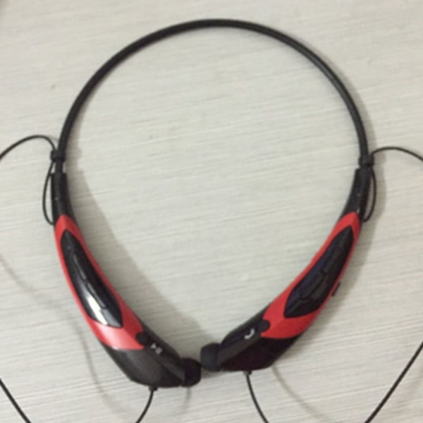 Bluetooth-hodetelefoner, trådløs Bluetooth 4.0-krage rød