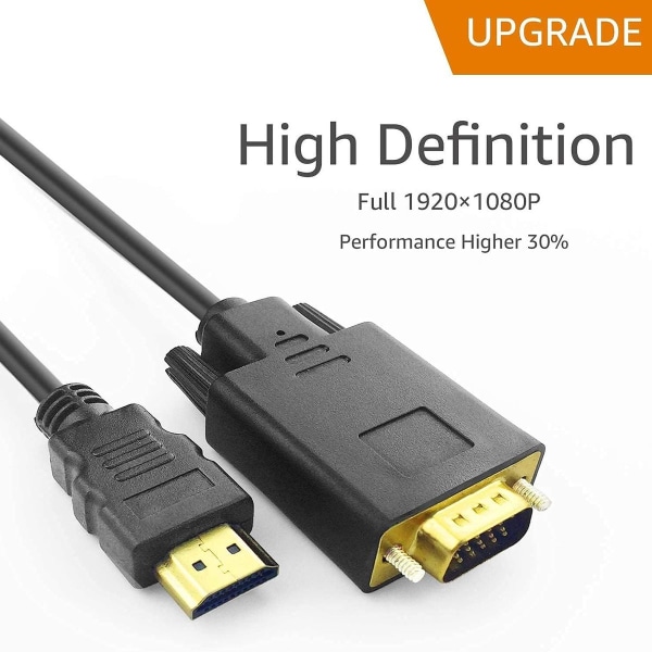 HDMI-VGA-kaapeli, 1080P HDMI-uros VGA-uros M/M-video