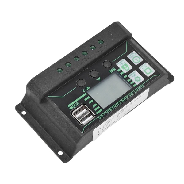 Solcelle lade-aflade controller, justerbar LCD-skærm KLB