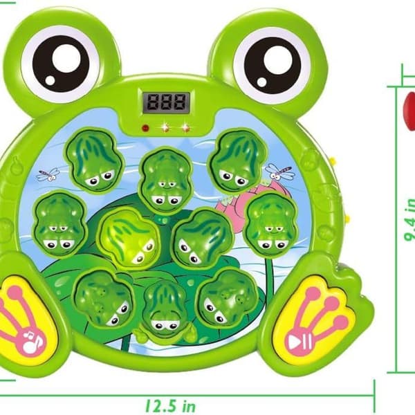 Interaktivt Whack A Frog-spil til drenge og piger i alderen KLB
