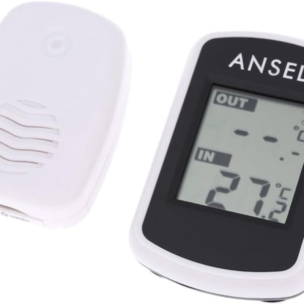 Trådlös digital LCD-termometer för inomhus- och utomhusbruk