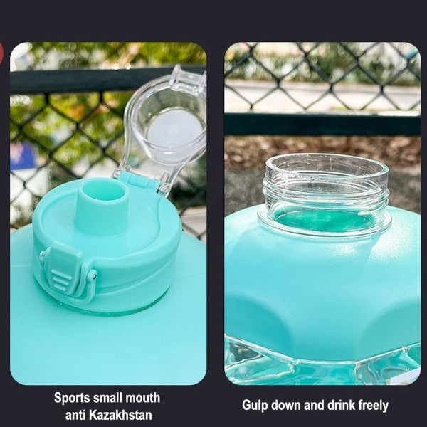 1,5L Halv Gallon Kande Silikone Drikkesuger BPA Fri Lilla KLB