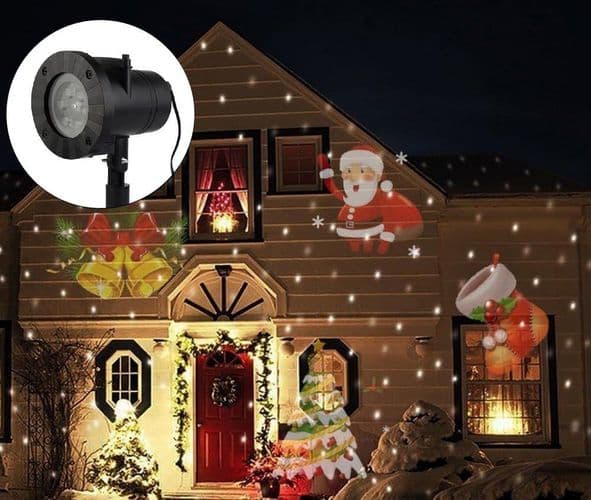LED projektionslampe, LED projektorlampe med 12 effekter