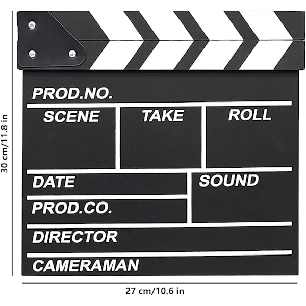 30 * 27CM filmtavle klaptavle, filmoptagelsesrekvisitter og