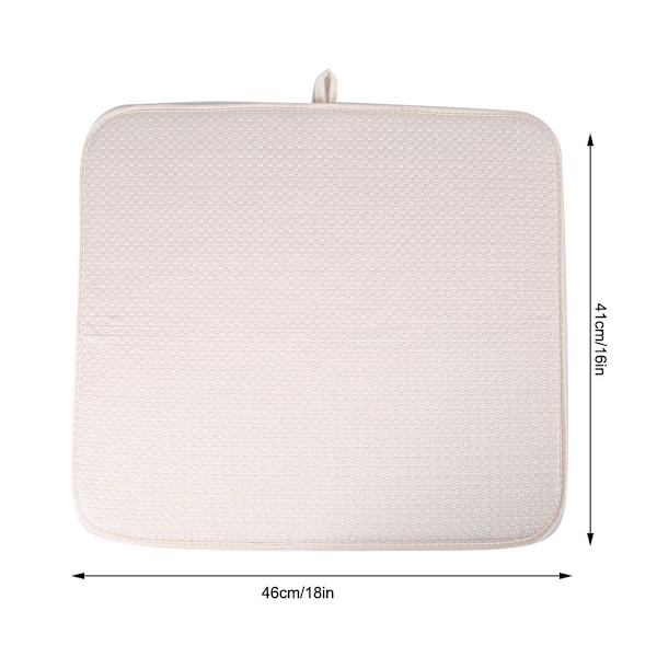 16*18 tommers absorberende mikrofiber plassmatte, plassmatte, bolle, kopp KLB