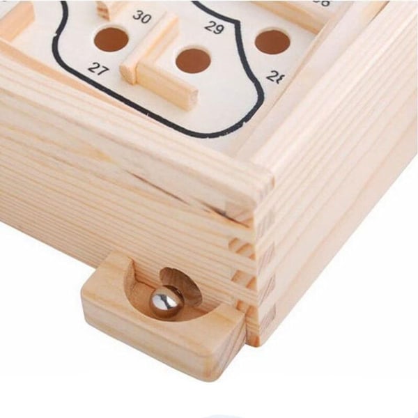 Barn Pedagogisk Labyrint Leksak 3D Labyrint Trä Pussel Spel Labyrint KLB