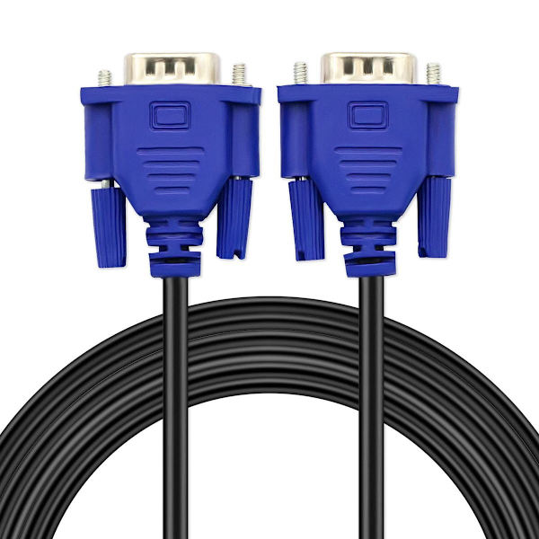 3-pack HD15 VGA-videokabel för TV-dator, 3-pack, 5 fot (hane till hane).