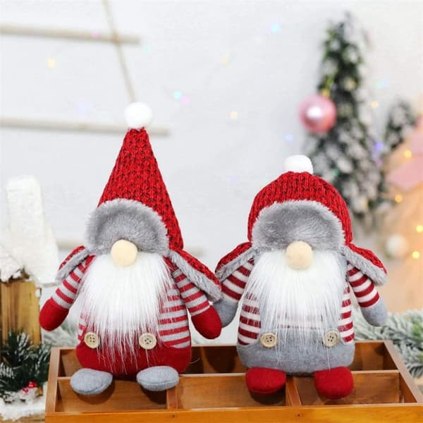 Jultomte plyschdocka, handgjord tomte KLB