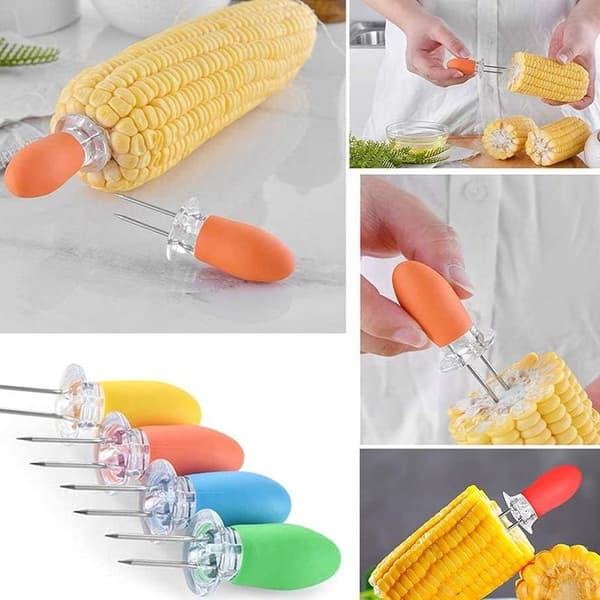 Grillgaffel Retractable Campfire Majsgaffel Fruktgaffel