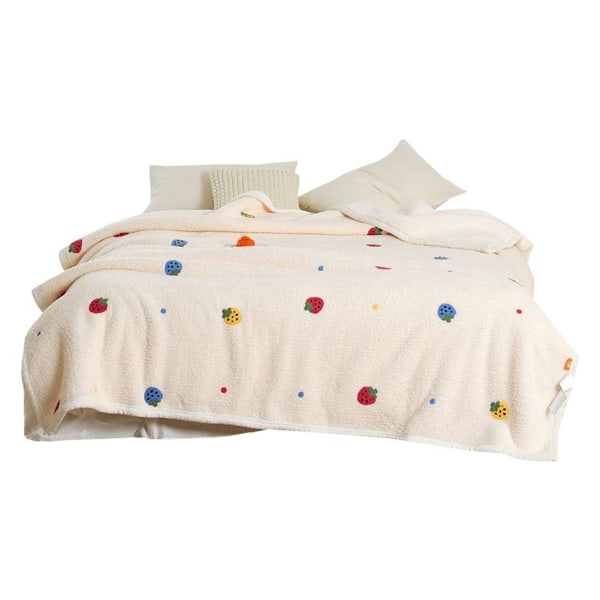 Lättviktig termisk polyester tjock filt, mjuk, queen size