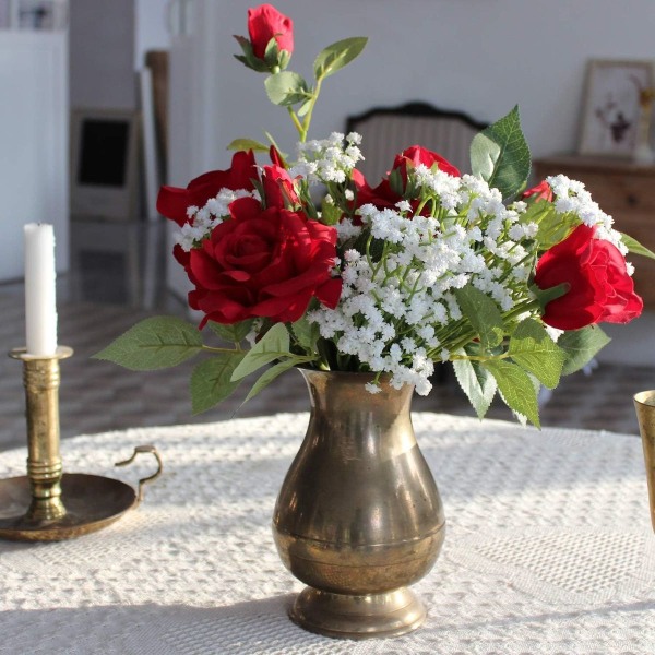 10 stk. Latex Kunstig Gypsophila Paniculata Blomst Til Hjem Bryllup KLB