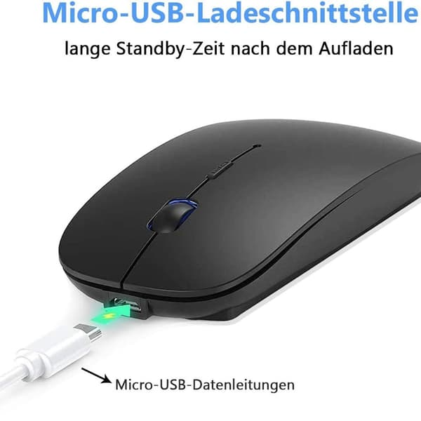 Trådløs Bluetooth-mus for MacBook - svart
