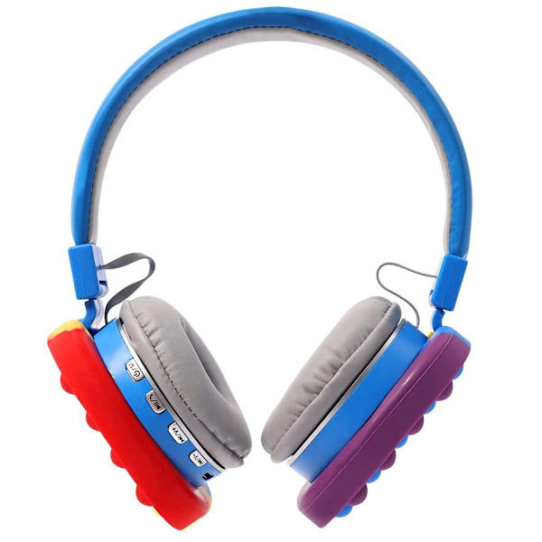 Bluetooth-headset, trådløst stereoheadset med blå
