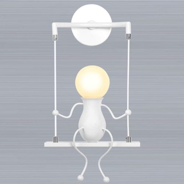 Humanoid Kreativ Vägglampa Modern Vägglampa Enkel Ljuskrona Vägglampor