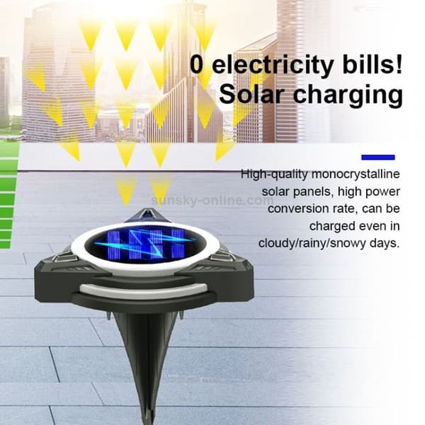 TG-JG00128 8 LED prickig lång rör solenergi utomhus vad