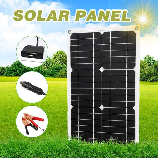 Solcellelader solcellepanelsett med solcelleladeregler, med