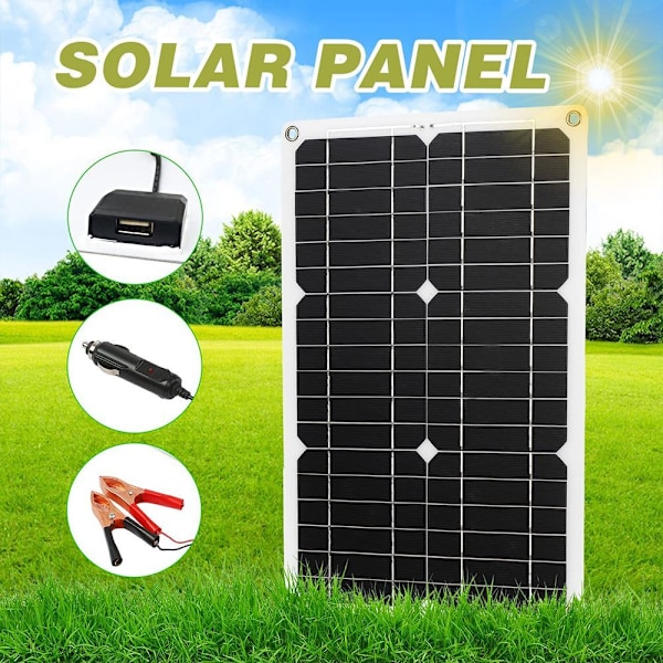 Solcellelader solpanel kit med solcelleladningsregulator, med