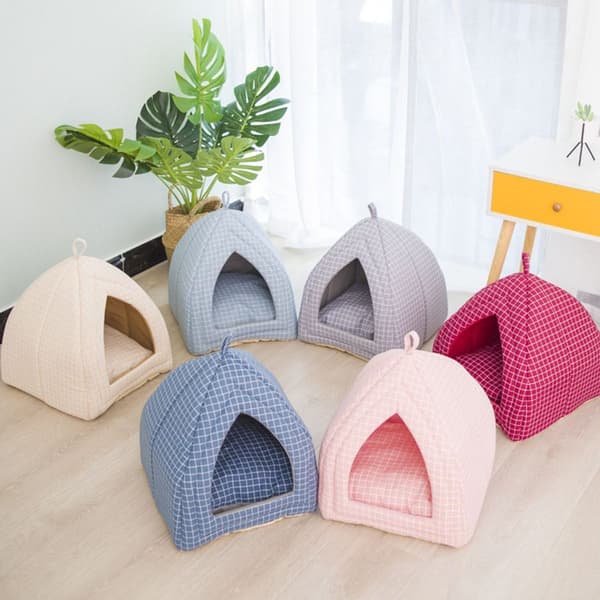 Kattesenge til huskatte, linned 2-i-1 beige linned + G5 KLB
