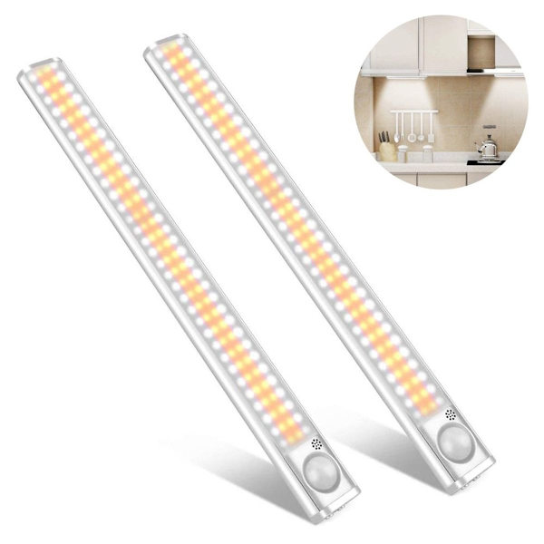 2-pack 160 LED-skåpsbelysning rörelsesensor KLB