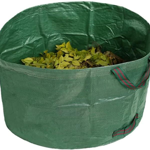 Gräsmatteväska 63 gallon trädgårdsavfallspåsar återanvändbara trädgårdspåsar