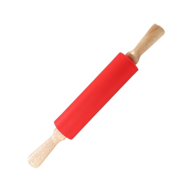Silikonkjevle for baking - Non-stick treoverflate, rød KLB