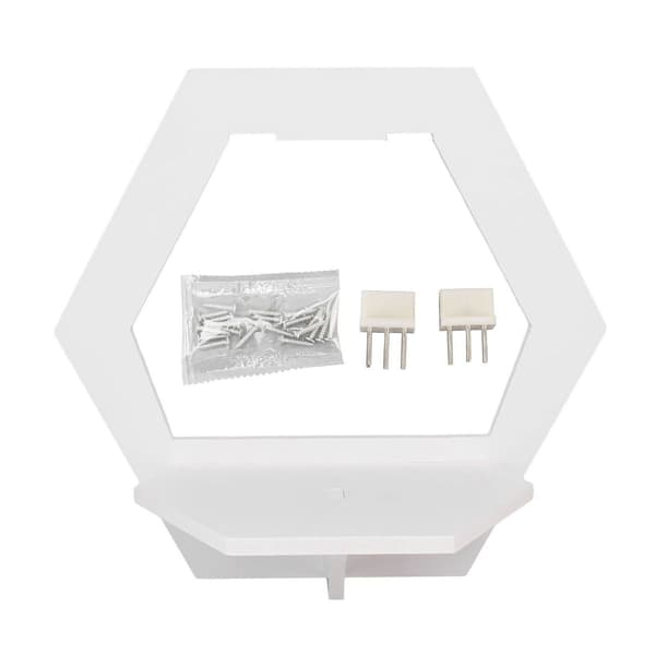 3-delad hexagonal flytande hylla modern enkel KLB