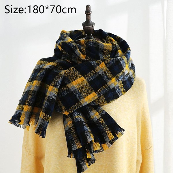Whisperwool skjerf for kvinner. Sirklet i gult