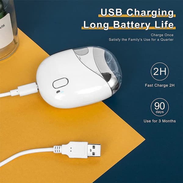 Elektrisk nagelklippare, säker och professionell vit KLB
