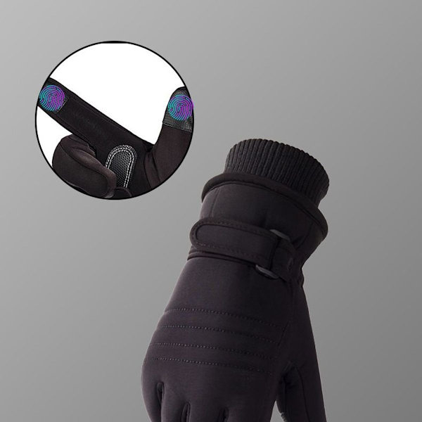Skidhandskar kallresistenta plus fleece bomullstermiska handskar