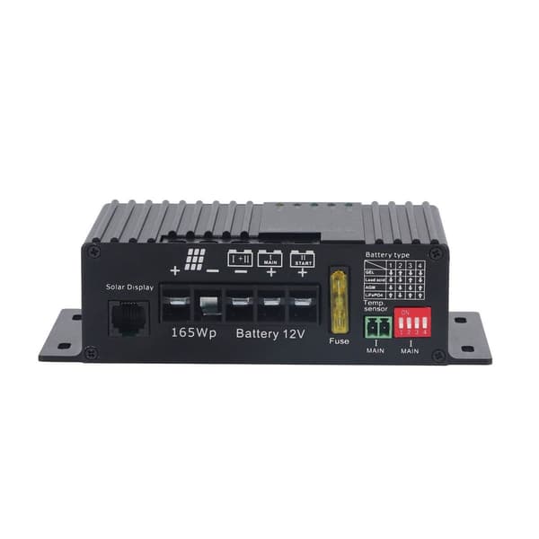 MPPT solcellsladdnings-/urladdningsregulator med dubbla batterier KLB