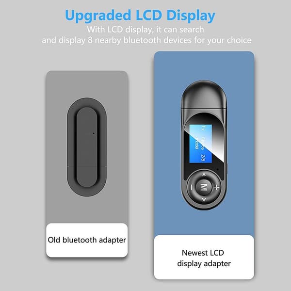 Bluetooth-adapter 5.0 Bluetooth-sändare mottagare High Definition Low Latency KLB