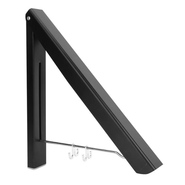 Utvidbar sammenleggbar klesstativ med 80 cm stang, dobbel KLB