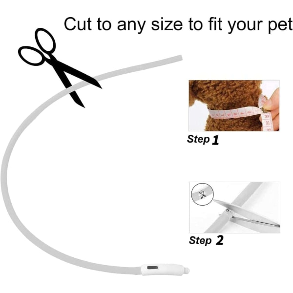 Valoisa koiranpanta, USB ladattava kaulapanta, LED-turvapanta, säädettävä pituus, 3 salamatilaa pienille ja keskisuurille koirille kissoille (vihreä)