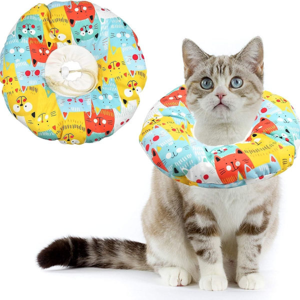 AvoDovA Cat Protective Collar, Cat Collar, Soft, Cat Recovery Collar, Pet KLB