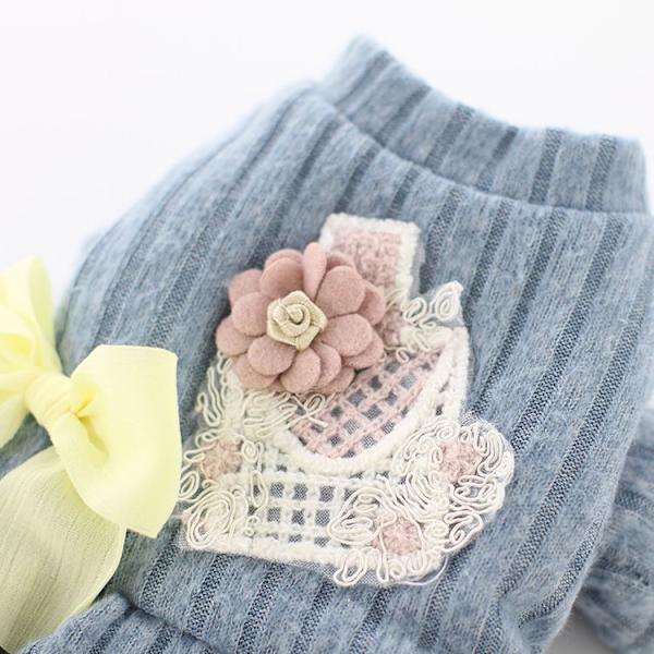 Hundekjole sweater hundekjole strik efterår vinter varm sød hundekjole, kæledyrstøj efterår og vinter hundekjole lille duft nederdel tøj til en