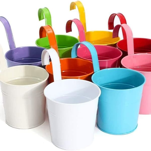 10-pack Metallhängande Planter Vas Växtkorg med